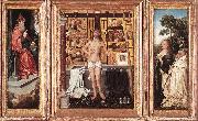 WEYDEN, Goossen van der Triptych of Abbot Antonius Tsgrooten oil on canvas